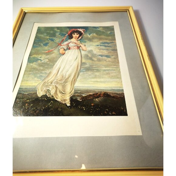 Matted Wall Art Pinkie Sir Thomas Lawrence Sarah Barrett Moulton Framed Vintage - Picture 8 of 13